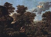 Nicolas Poussin Hut and Well on Rugen (mk10) oil painting picture wholesale